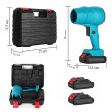 Dmuchawa Akumulatorowa Powietrzna Ręczna do Liści Kurzu Śniegu 400W 2 x Aku