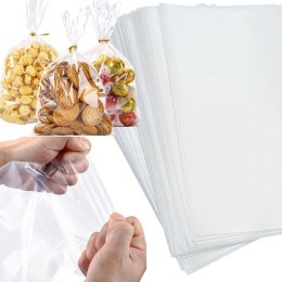 100kmpl x Woreczki Torebki Celofanowe Celofan Foliowe na Prezent OPP 20x30 100 szt