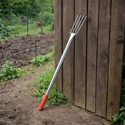 Grabki Ogrodowe Ogrodnicze Metalowe Pazurki do Grabienia Spulchniania 4 Zębne 56 cm