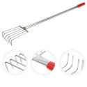 Grabki Ogrodowe Ogrodnicze Metalowe Pazurki do Grabienia Spulchniania 6 Zębne 56 cm