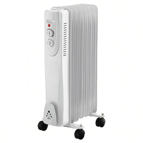 Grzejnik Olejowy Elektryczny Termostat Energooszczędny 1500W 7 Żebrowy Duży