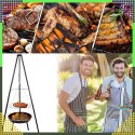 Palenisko Trójnóg Grill Ogniskowy Ogrodowy Wiszący Duży Ognisko Ruszt