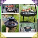 Palenisko Trójnóg Grill Ogniskowy Ogrodowy Wiszący Duży Ognisko Ruszt