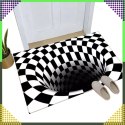 Chodnik Dywanik Mata Wycieraczka z Efektem 3D Iluzja Biała Dziura 60x40cm