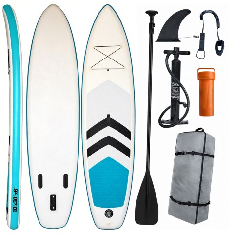 Deska Sup Paddle Board do Pływania Pompowana Standu Up + Akcesoria 305 cm