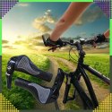 Gripy Chwyty Rowerowe z Rogami Rączki do Roweru Kierownicy Profilowane 2szt