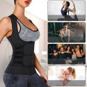 KAMIZELKA NEOPRENOWA FITNESS DAMSKA ODCHUDZAJĄCA SPORTOWA TRENINGOWA L