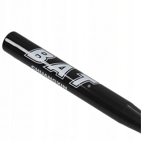 Kij Baseballowy Bejsbolowy Bat Aluminiowy 25" 64cm Mocny Treningowy Czarny