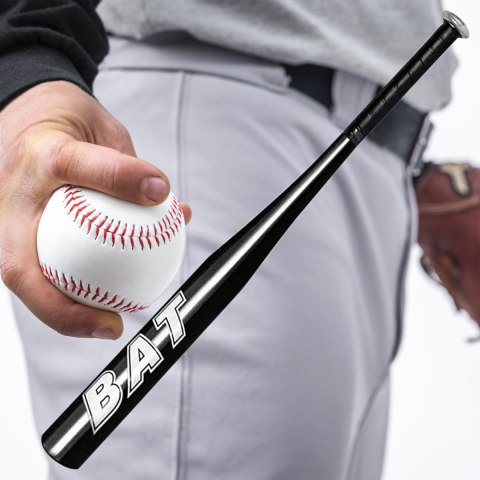Kij Baseballowy Bejsbolowy Bat Aluminiowy 25" 64cm Mocny Treningowy Czarny