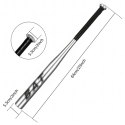 Kij Baseballowy Bejsbolowy Bat Aluminiowy 25" 64cm Mocny Treningowy Srebrny