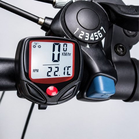 Licznik Rowerowy Wodoodporny Prędkościomierz LCD Prędkość Zegar 15 Funkcji