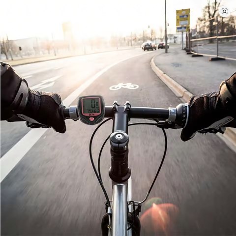 Licznik Rowerowy Wodoodporny Prędkościomierz LCD Prędkość Zegar 15 Funkcji