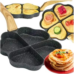 Patelnia do Smażenia Jajek Racuchów Pancakes Placków Indukcja Serduszka