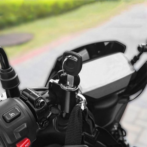 Zamek Blokada do Kasku Motocyklowego Antykradzieżowa Zabezpiecznie 20-24mm