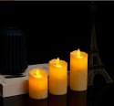 12x ŚWIECZKA LED WKŁAD DO ZNICZA EFEKT PŁOMIENIA ŚWIECA 11CM ZESTAW BATERIE