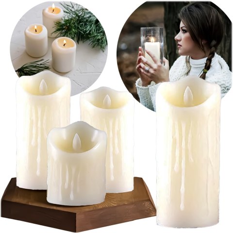 240x ŚWIECZKA LED WKŁAD DO ZNICZA EFEKT PŁOMIENIA ŚWIECA 11CM ZESTAW BATERIE