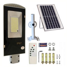 Latarnia Ogrodowa Lampa Solarna na Słup Mocna 300W Panel Uliczna 299 Led