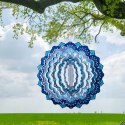 Wisząca Błystka Ozdoba Łapacz Wiatrowa 12" Mandala 3D do Ogrodu Pokoju