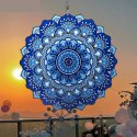 Wisząca Błystka Ozdoba Łapacz Wiatrowa 12" Mandala 3D do Ogrodu Pokoju