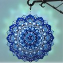 Wisząca Błystka Ozdoba Łapacz Wiatrowa 12" Mandala 3D do Ogrodu Pokoju
