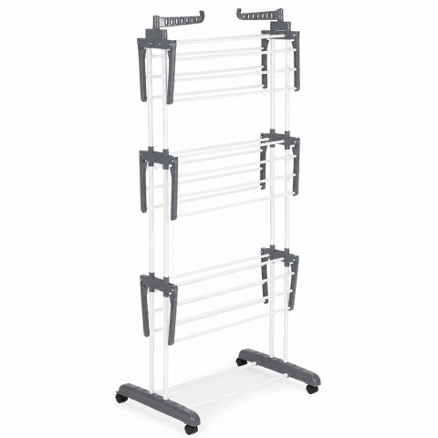 120 x Suszarka Wieszak na Pranie XXL Składana Stojąca do 50 kg Stabilna Kółka