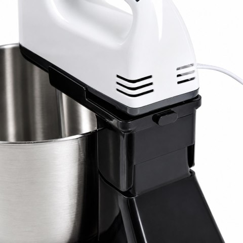 168x Robot Kuchenny Mikser Ręczny Mocny z Stalową Misą 7 Prędkości 100W Końcówki