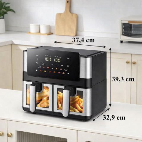30 x Frytkownica Beztłuszczowa Air Fryer 8L 4+4L Frytownica 2000W 12 Programów