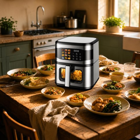 30x Frytkownica Beztłuszczowa Air Fryer 8L Frytownica 1700W 12 Programów Mocna