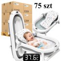 75 x Wanienka Składana dla Dziecka Niemowląt Wanna z Termometrem LCD Poduszka