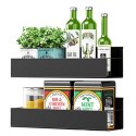 Półka Magnetyczna na Lodówkę Pralkę Przyprawy Haczyki Organizer Kuchenny 2szt