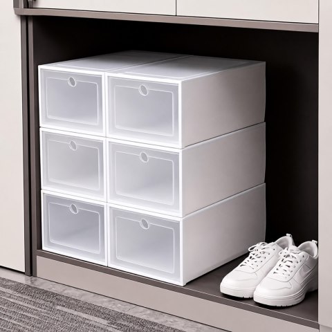Szafka Modułowa Organizer na Buty Zamykana z Klapką 12 szt
