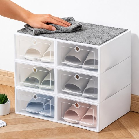 Szafka Modułowa Organizer na Buty Zamykana z Klapką 12 szt