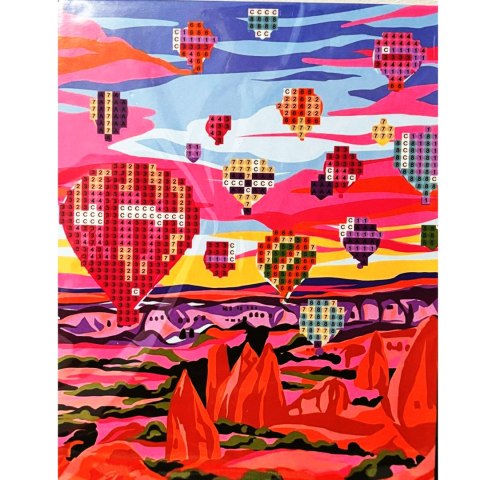 DIAMOND PAINTING HAFT DIAMENTOWY MOZAIKA ZESTAW SZTALUGA 15x20cm DLA DZIECI