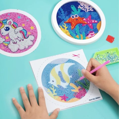 HAFT DIAMENTOWY 20x20 DIAMOND PAINTING MOZAIKA DIAMENTOWA OBRAZ Z RAMKĄ