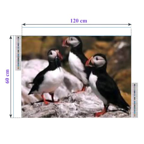 HAFT DIAMENTOWY DUŻY 120x60 Diamond Painting Mozaika Diamentowa XXL ZESTAW