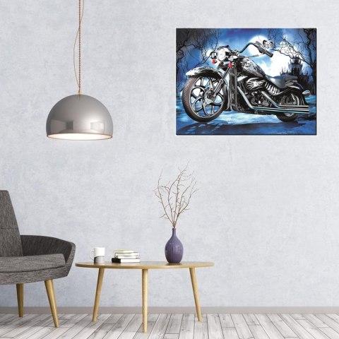 MALOWANIE PO NUMERACH OBRAZ Z RAMĄ DIY ZESTAW PĘDZLE FARBY PŁÓTNO 30x40