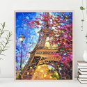 MALOWANIE PO NUMERACH OBRAZ Z RAMĄ DIY ZESTAW PĘDZLE FARBY PŁÓTNO 30x40