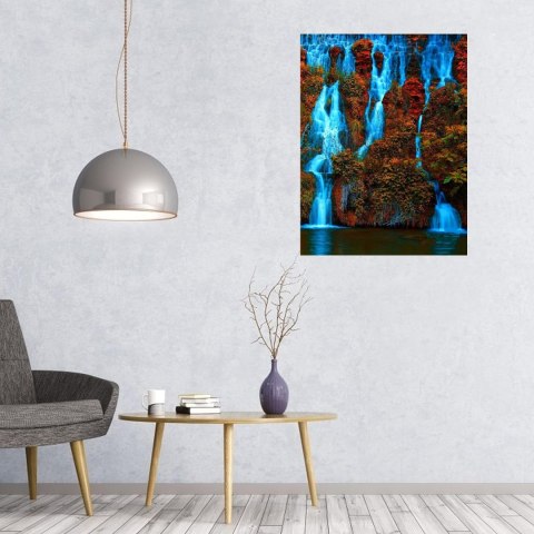MALOWANIE PO NUMERACH OBRAZ Z RAMĄ DIY ZESTAW PĘDZLE FARBY PŁÓTNO 40x50