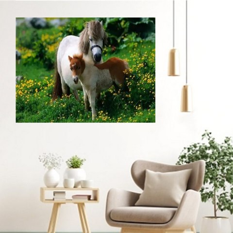 MALOWANIE PO NUMERACH OBRAZ Z RAMĄ DIY ZESTAW PĘDZLE FARBY PŁÓTNO 40x50