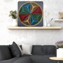 Zestaw Kreatywny Do String Art Przeplatanka Obraz z Nici Ramka 30x30 cm