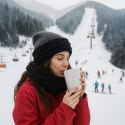 6x Komin Damski Szalik Szal Tuba Ciepły Zima Duży na Zimę Modny Czarny