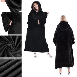 DUŻA BLUZA KOC KOCOBLUZA OVERSIZE GRUBA Z KAPTUREM SZLAFROK DAMSKA MĘSKA