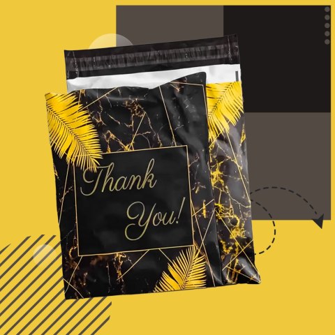 FOLIOPAKI KURIERSKIE MOCNE KOPERTY FOLIOWE 255x370 THANK YOU 50szt