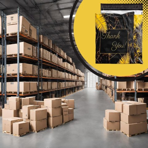 FOLIOPAKI KURIERSKIE MOCNE KOPERTY FOLIOWE 255x370 THANK YOU 50szt