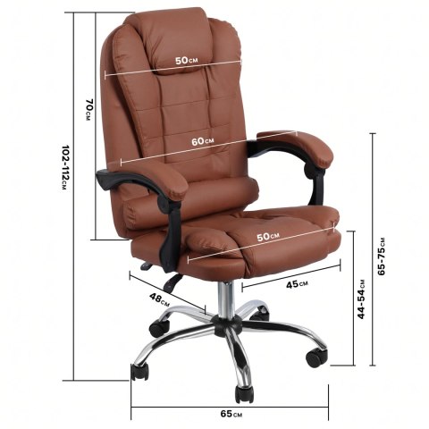 Fotel Biurowy Krzesło Biurowe Obrotowy Ergonomiczny do Biura Gabinetu