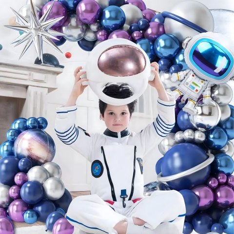 Girlanda Balonowa Zestaw Balonów na Urodziny Astronauta 108 ele