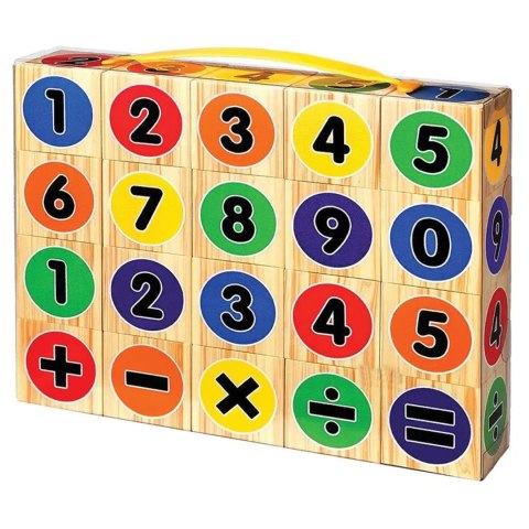 KLOCKI EDUKACYJNE PIANKOWE NAUKA MATEMATYKI DLA DZIECI 20 ELE.