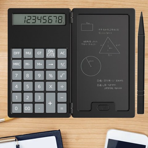 Kalkulator 2w1 Naukowy Szkolny Biurowy z Notatnikiem Rysik Notes Notatnik