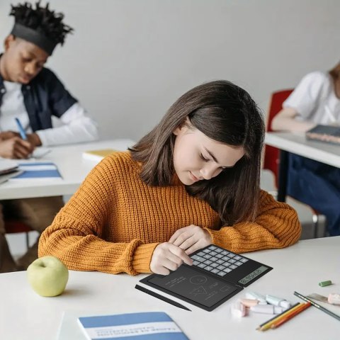 Kalkulator 2w1 Naukowy Szkolny Biurowy z Notatnikiem Rysik Notes Notatnik