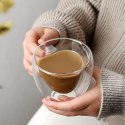 Kubek Miłosny Szklanka w Kształcie Serca Podwójna Ściana Żaroodporny 250 ml